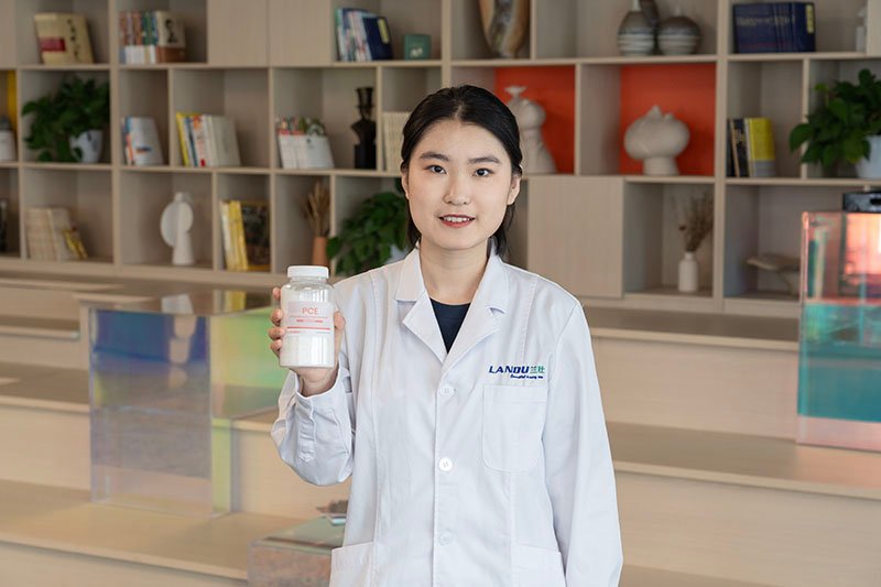 LANDU-Polycarboxylate-Superplasticizer-PCE-flake-free-sample